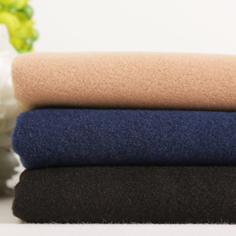 FX50081 Meáchan Trom Dúbailte Taobh Dúbailte Brushed Polai Rayon Fabraic Spandex le haghaidh Cóta Geimhridh
